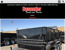 Tablet Screenshot of bonandertrailer.com